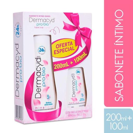 KIT DERMACYD PRO BIO FLORAL COM 200ML + 100ML
