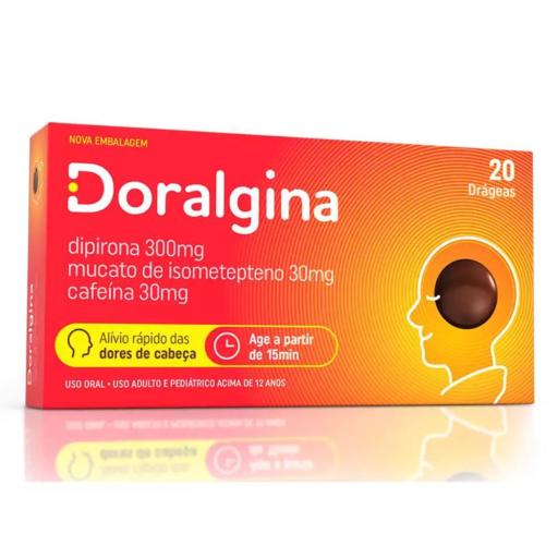 DORALGINA COM 20 DRÁGEAS