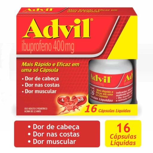 ADVIL 400MG COM 16 CÁPSULAS
